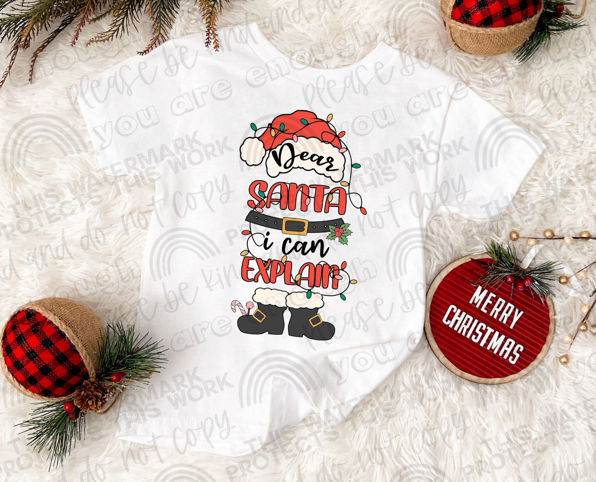 Dear Santa, I Can Explain DTF