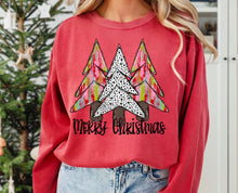 Load image into Gallery viewer, Merry Christmas Trees ; Colorful DTF