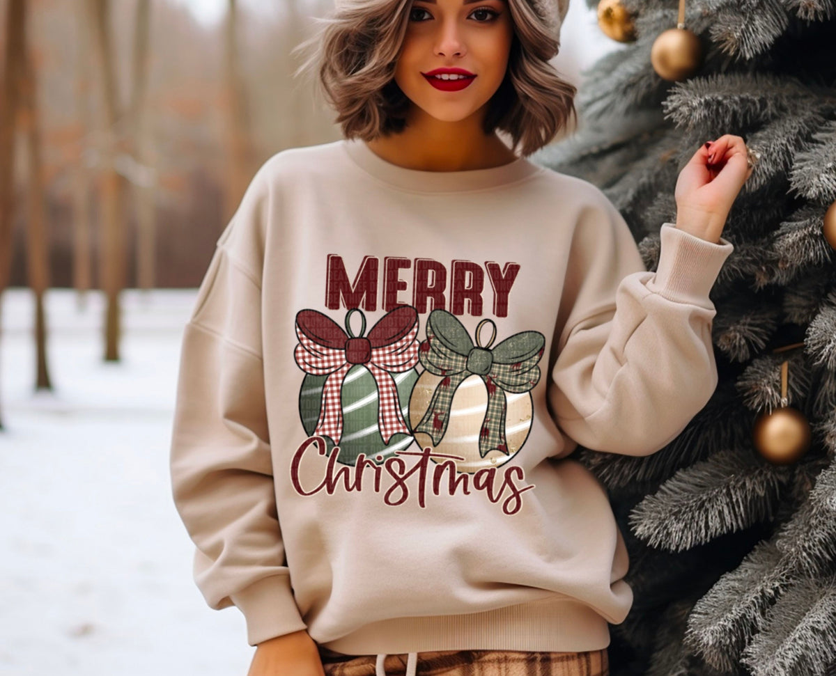Merry Christmas Bells DTF