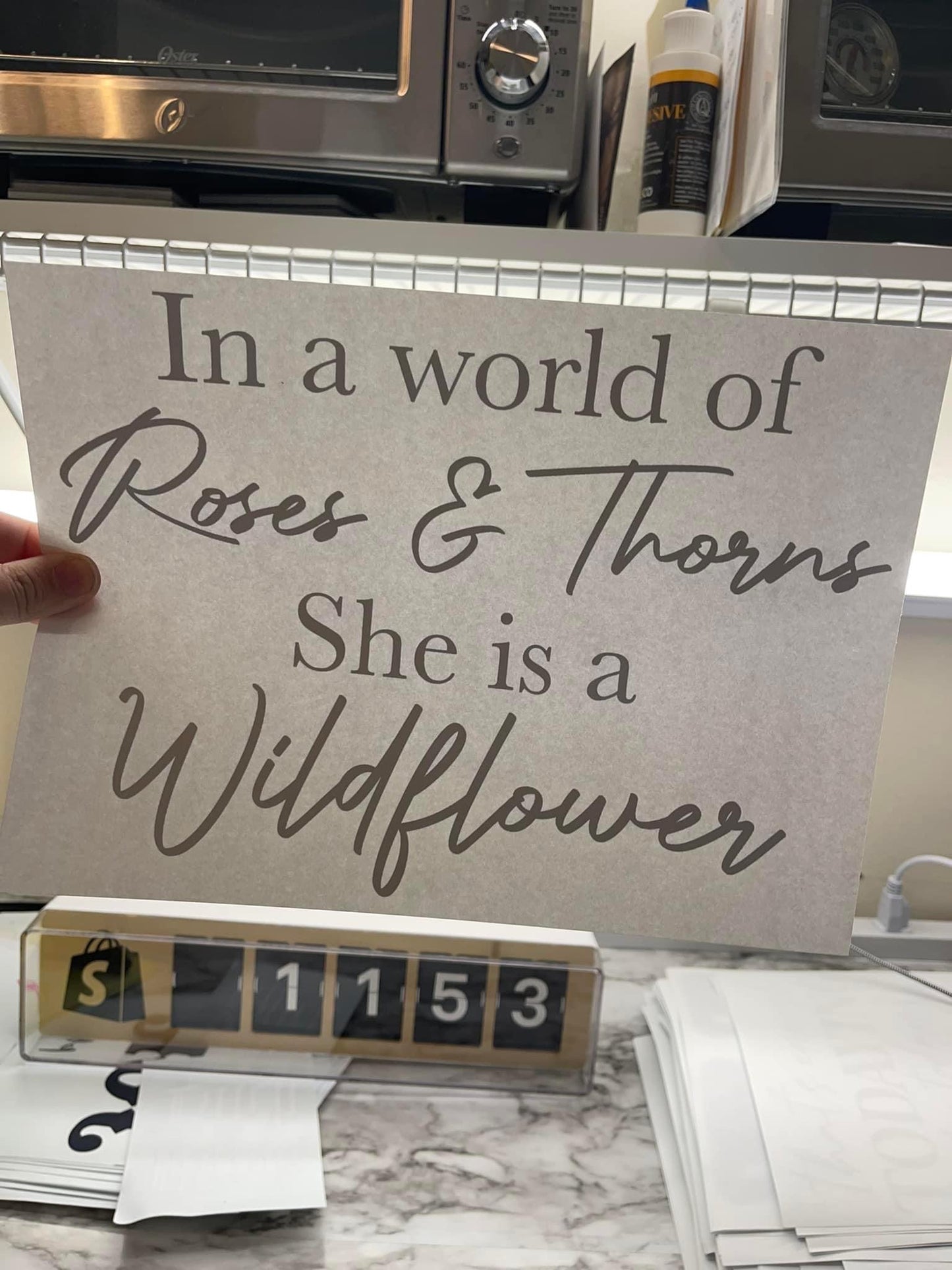 She is a wildflower - black