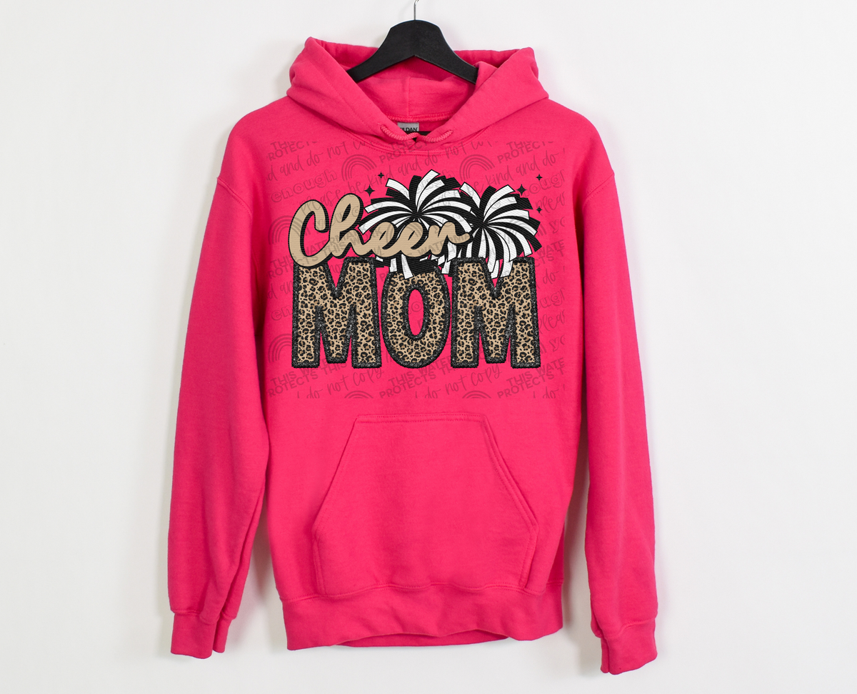 Cheer Mom (faux embroidery) HTV