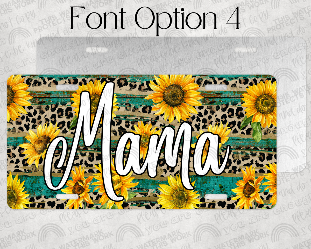 Custom Sunflower Plate
