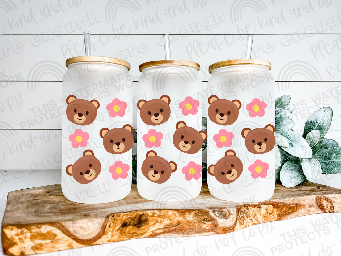 Bears & Flowers (PINK)