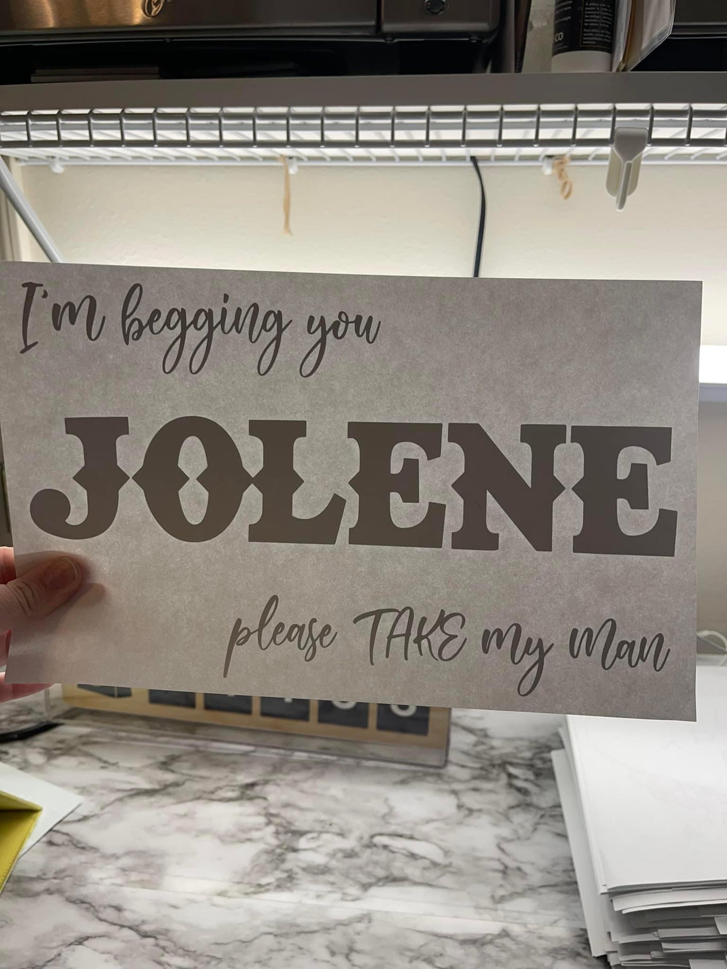 I’m begging you, please take my man