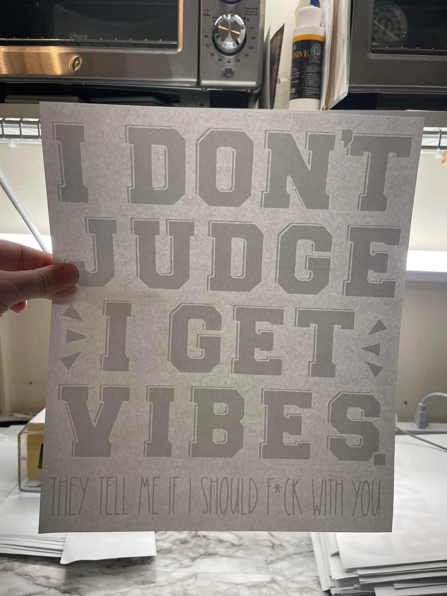 I don’t judge, I get vibes - white