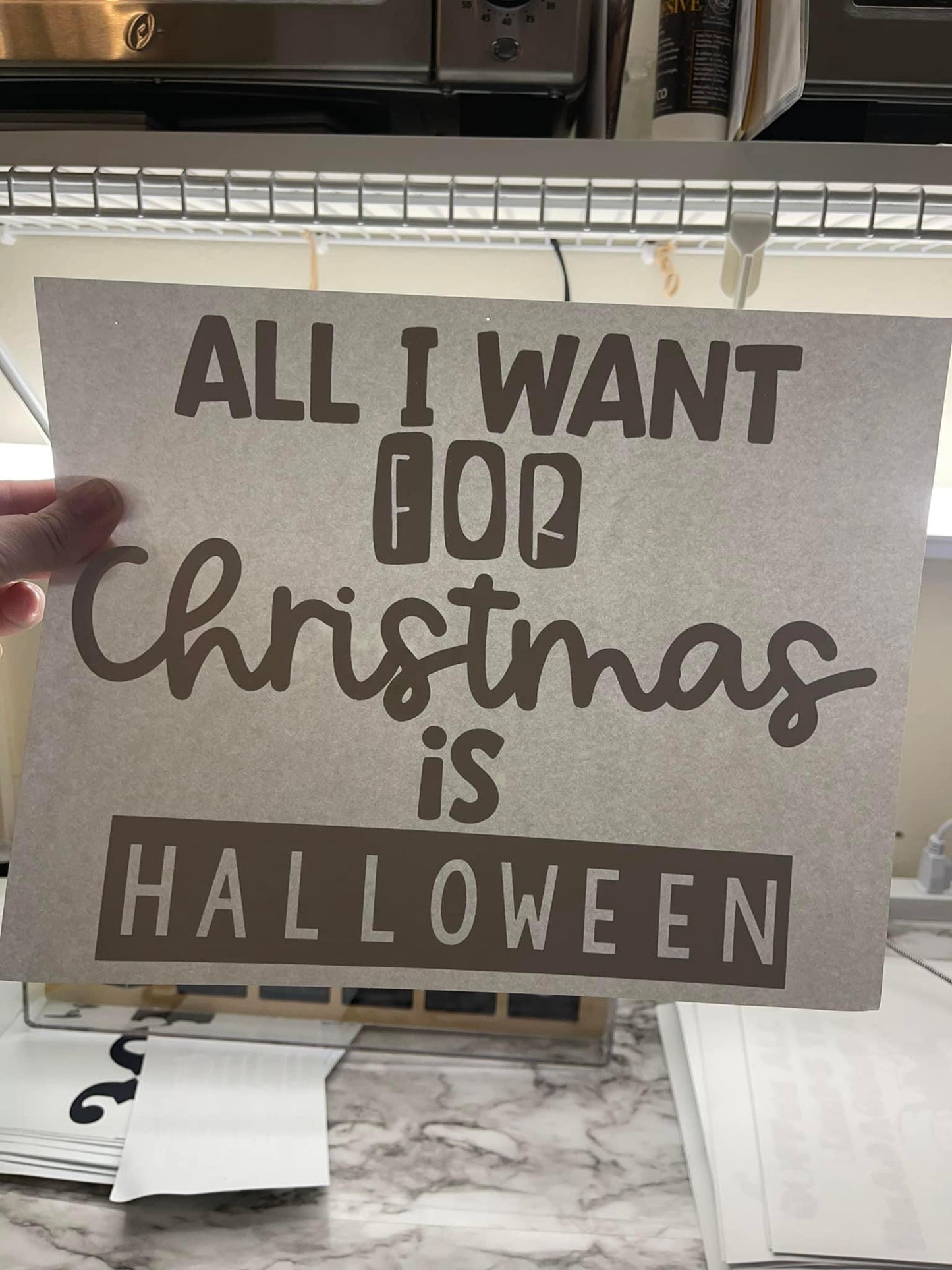 All I want for Christmas is Halloween - black