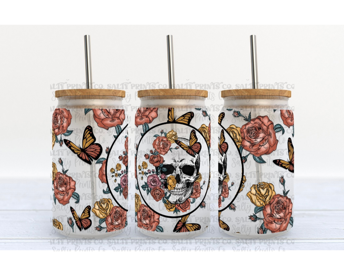 Skull & Butterflies (Frosted)