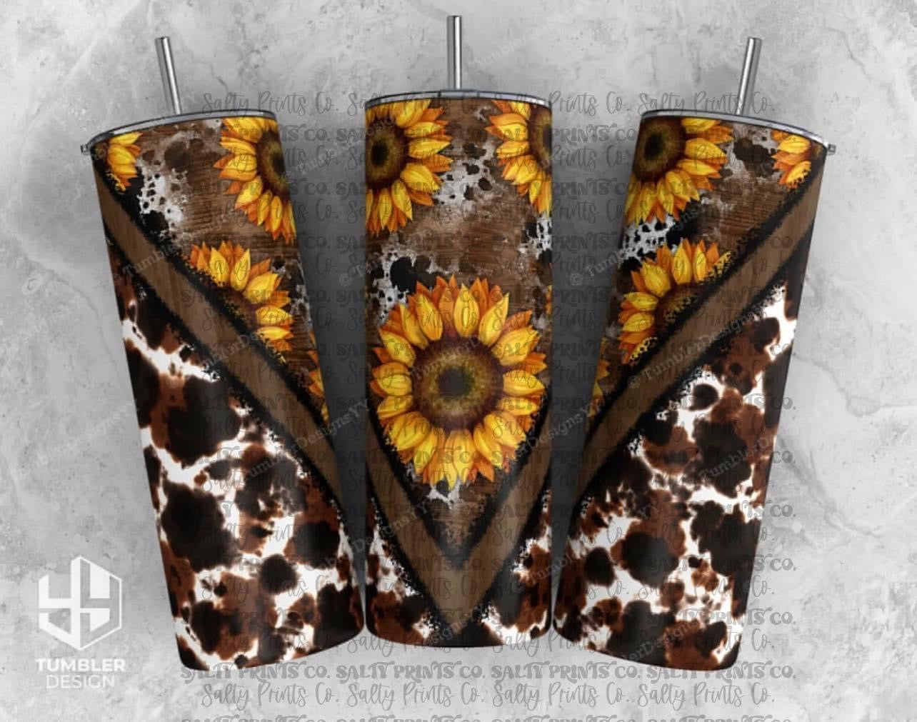 Cow Print & Sunflowers