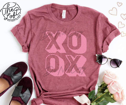 XOXO - light pink