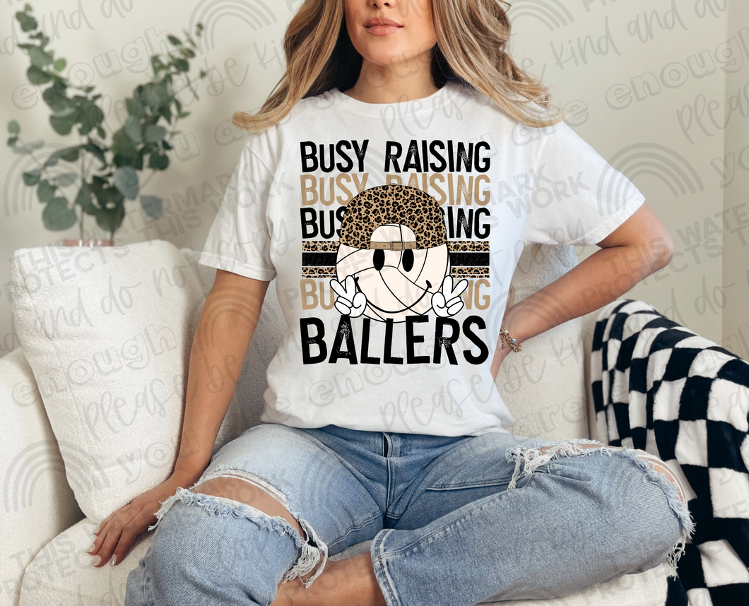 Busy Raising Ballers (Volleyball) W/ Hat Sublimation