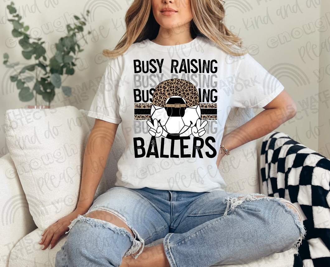 Busy Raising Ballers (Soccer) W/ Hat Sublimation