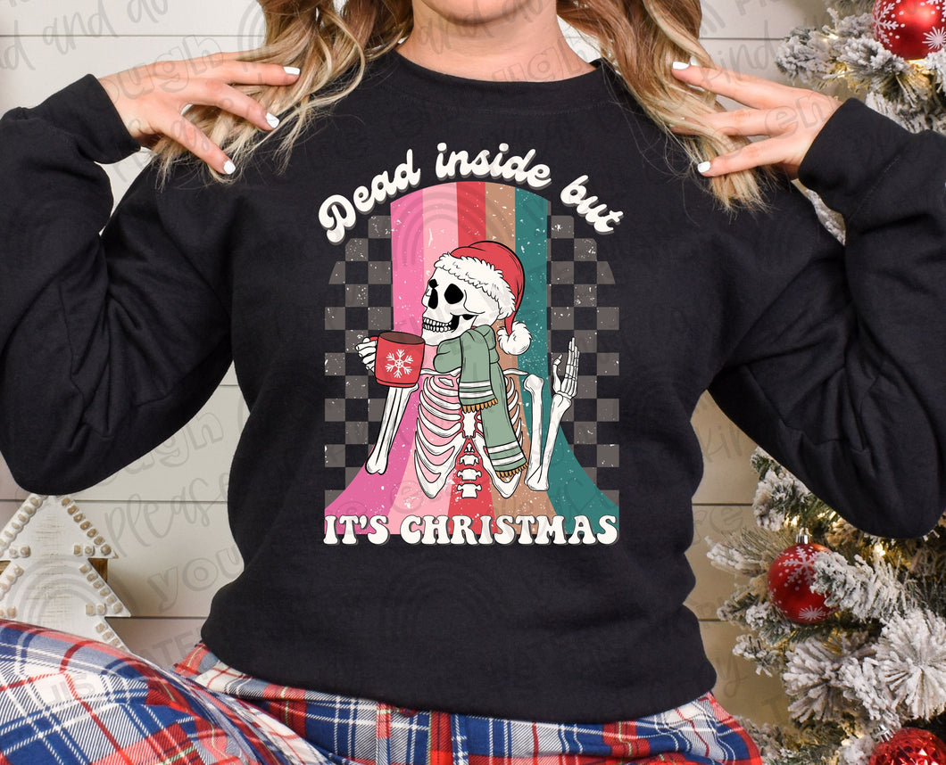 Dead Inside But It's Christmas DTF