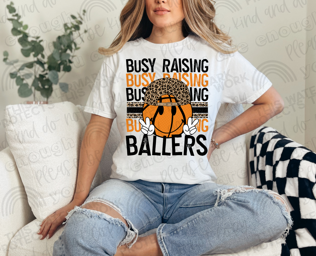 Busy Raising Ballers (Basketball) W/ Hat Sublimation