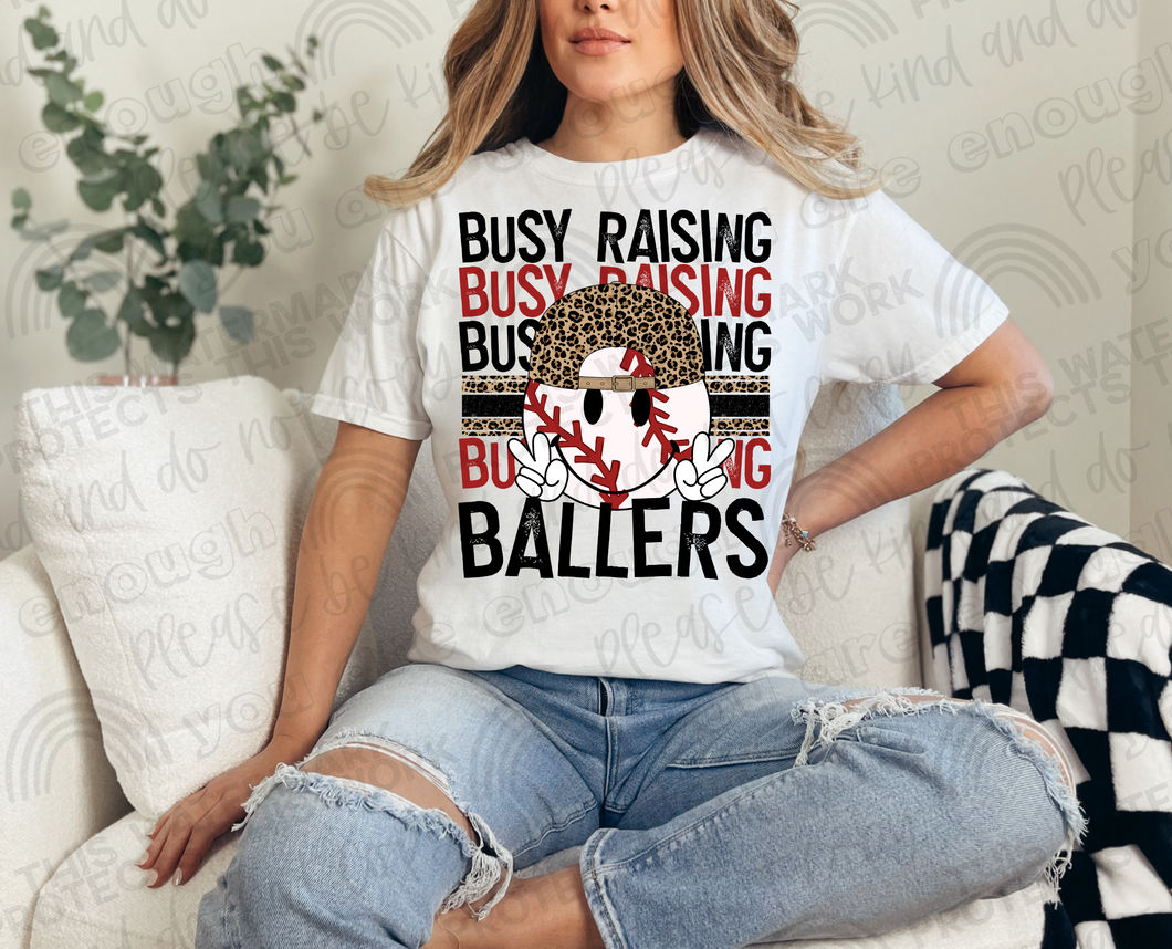 Busy Raising Ballers (Baseball) W/ Hat Sublimation