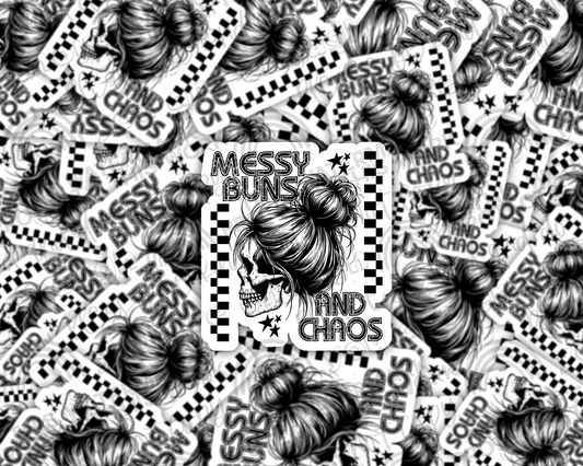Messy Buns & Chaos Sticker