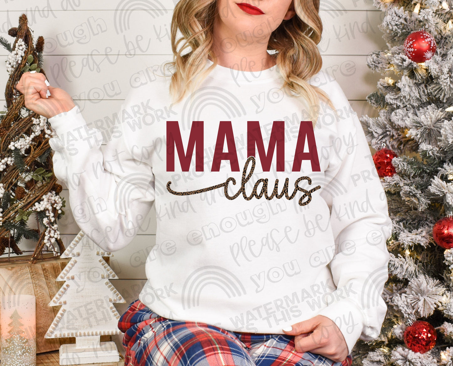 Mama Claus (Leopard) DTF
