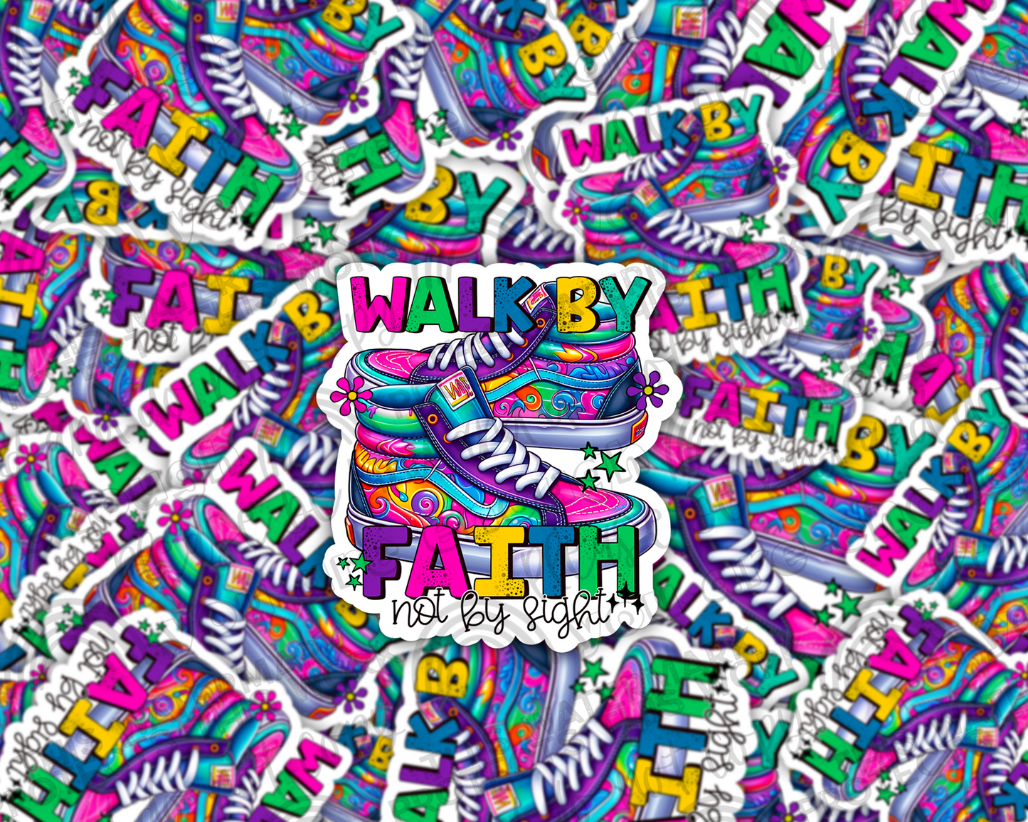 Walk By Faith Sticker