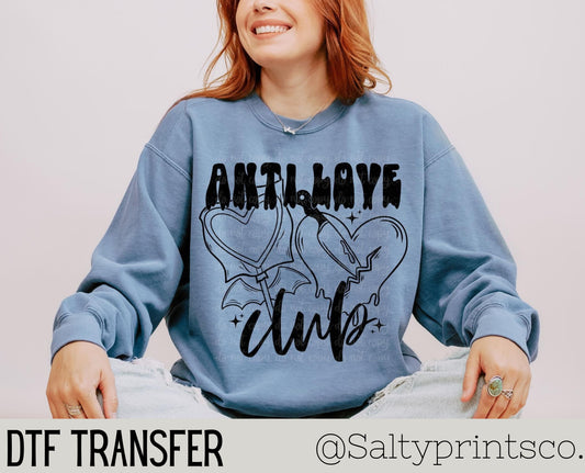 Anti Love Club (Black) DTF