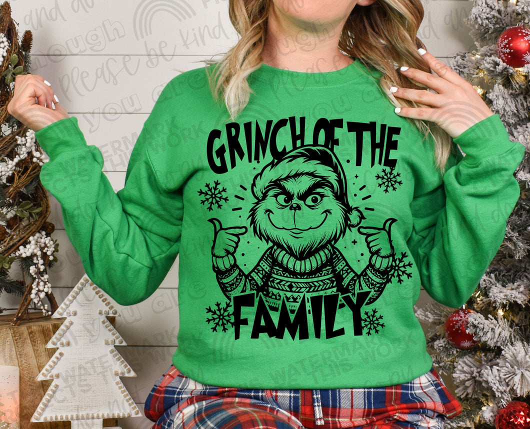 Grinch Of The Family DTF