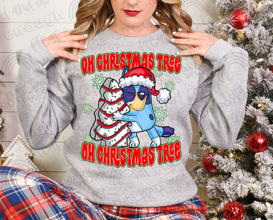 Oh Christmas Tree (Bluey) DTF