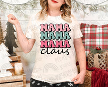 Load image into Gallery viewer, Mama Claus (Stacked) Colorful DTF
