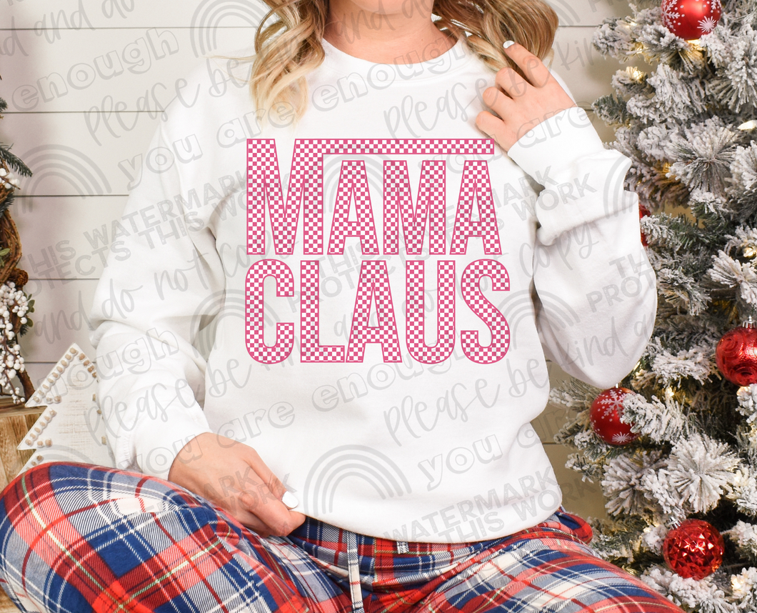 Checkered Mama Claus