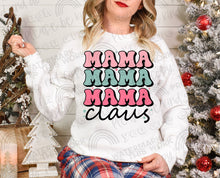 Load image into Gallery viewer, Mama Claus (Stacked) Colorful DTF
