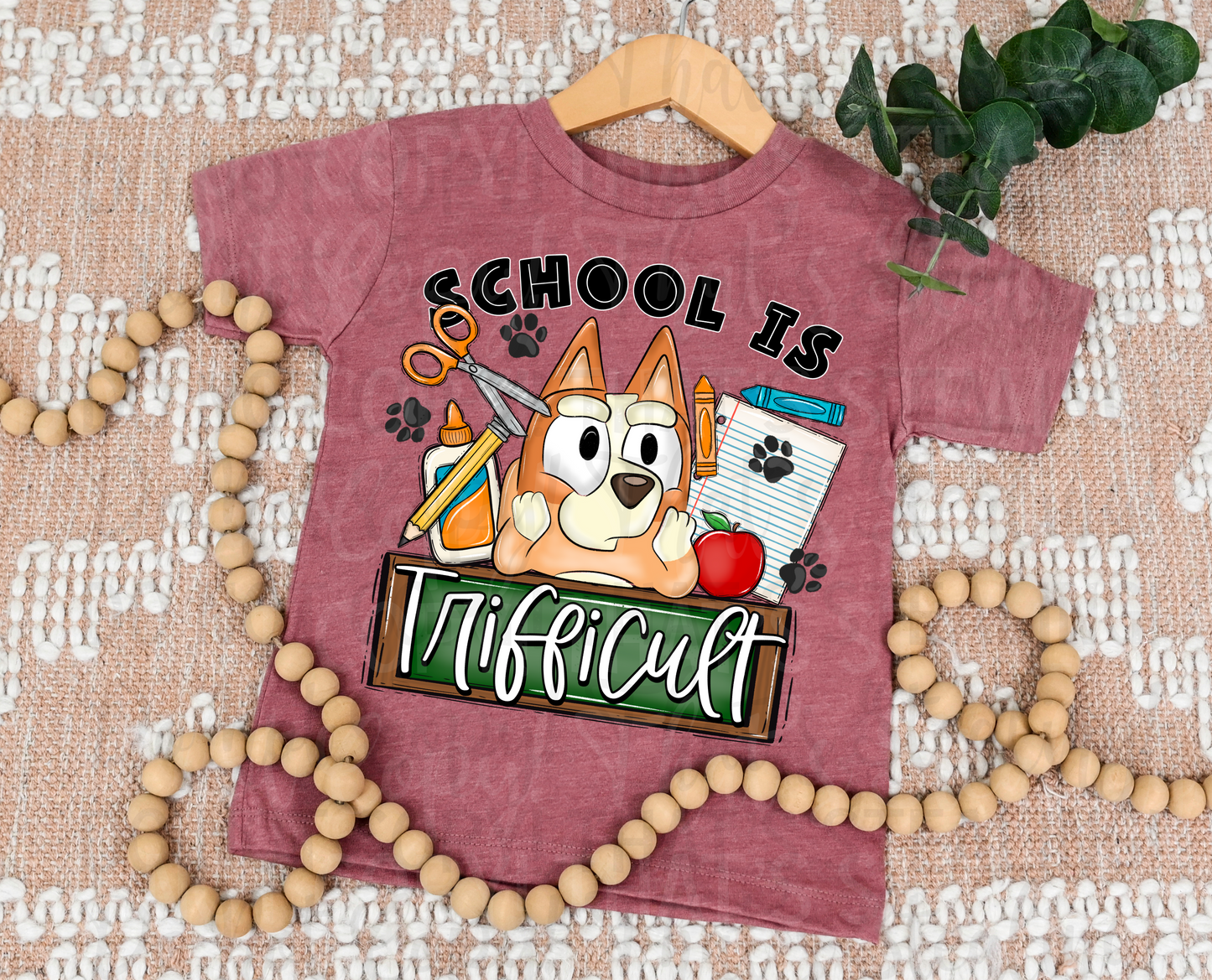 School is Trifficult (Red Heeler) DTF