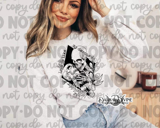 Love Me Like My Demons Do - black