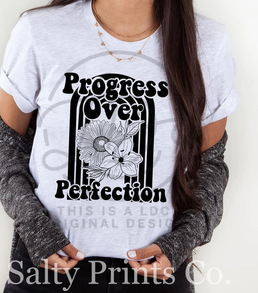 Progress over perfection - black