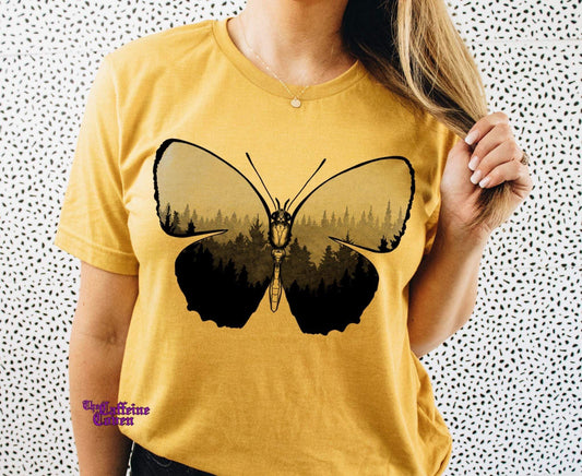 Butterfly Silhouette  - black/gray