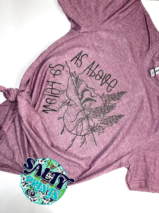 As above so below - black