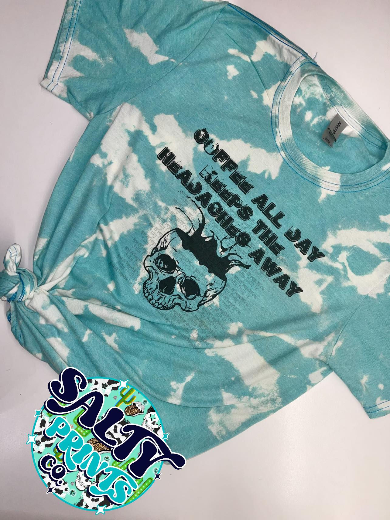 Coffee all day keeps the headaches away - black