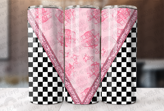 F- Bomb Kinda Mom Pink W/ Checkers