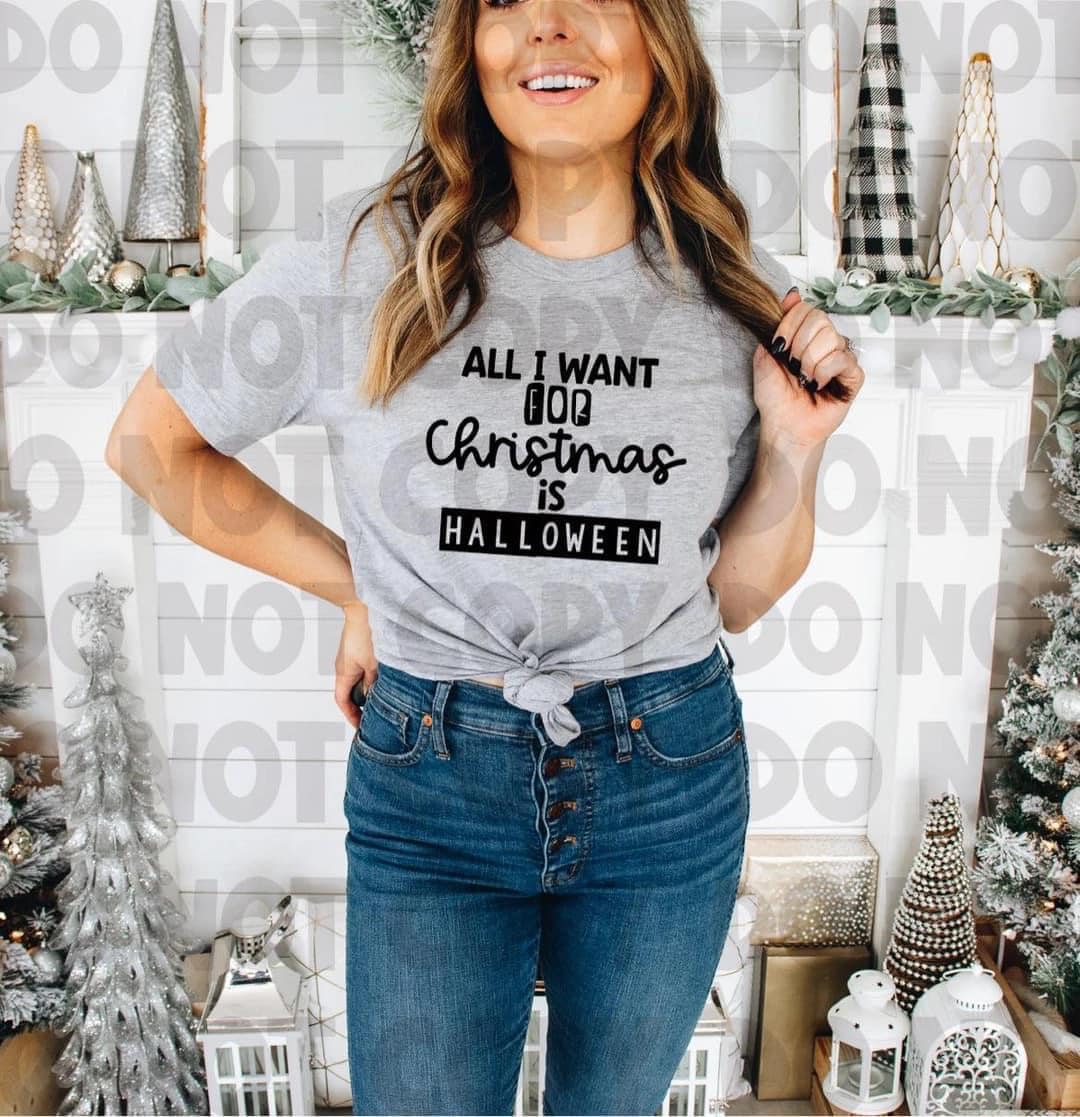 All I want for Christmas is Halloween - black