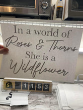 Load image into Gallery viewer, She is a wildflower - black
