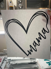 Load image into Gallery viewer, Mama Heart - black
