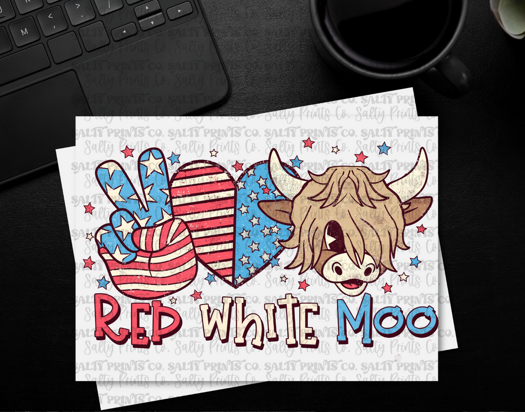 Red, White, Moo W/O Bow