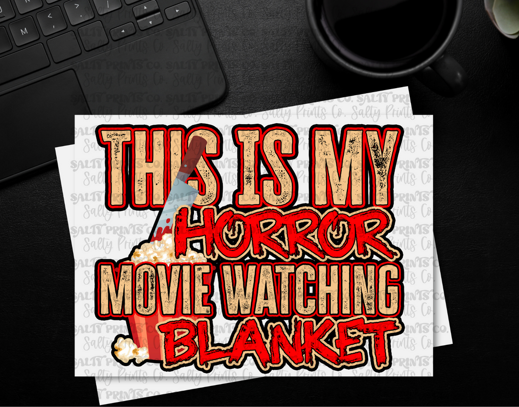 Horror Movie Watching Blanket