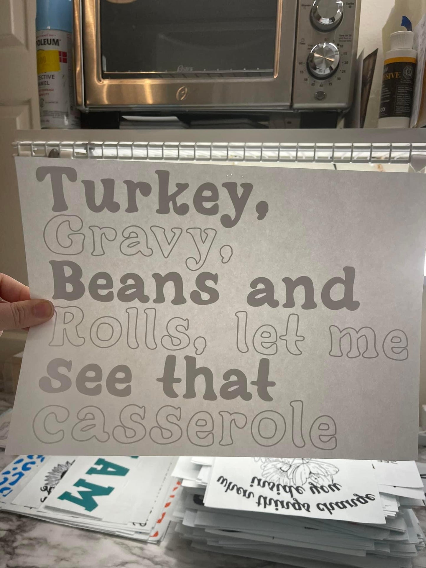 Turkey Gravy Beans & Rolls
