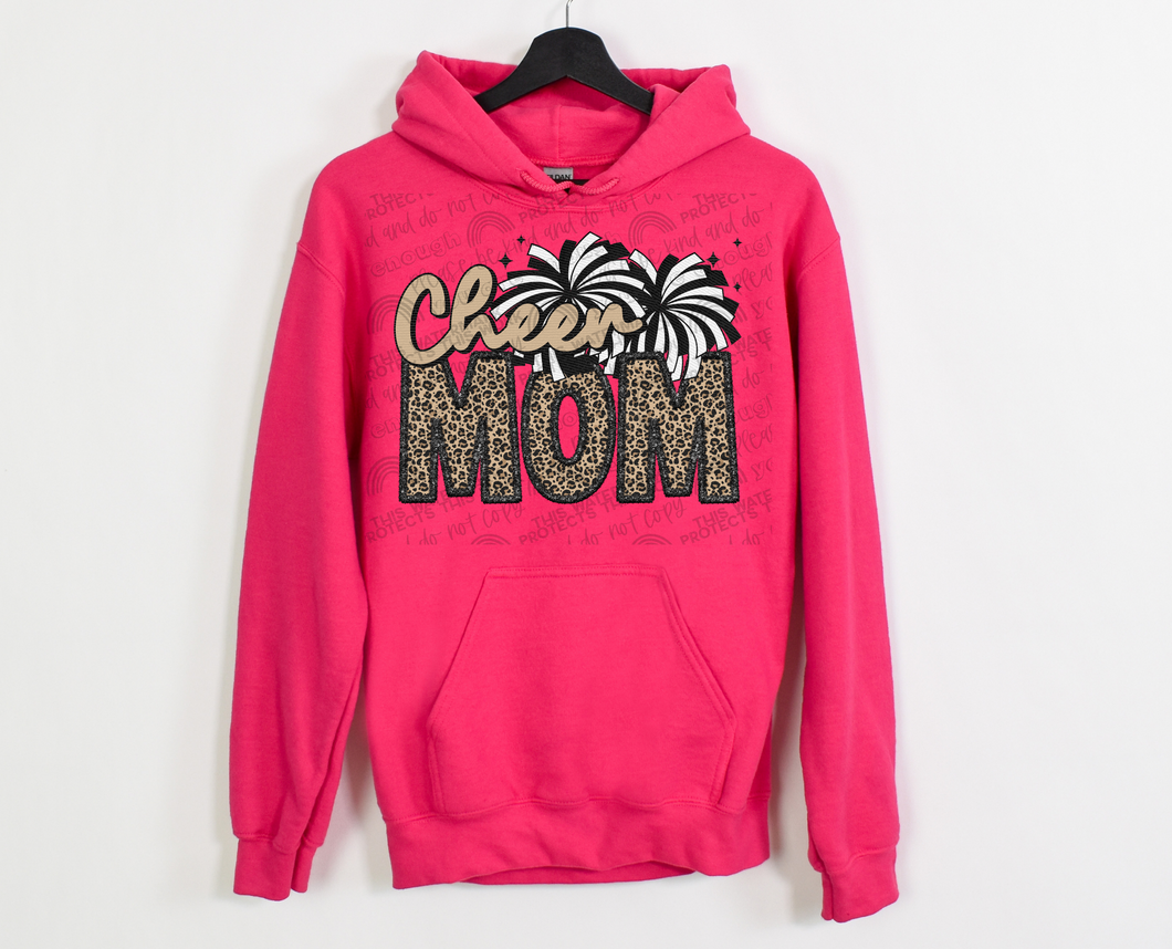 Cheer Mom (faux embroidery)