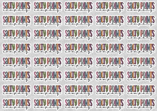 Custom Logo Sticker Sheet