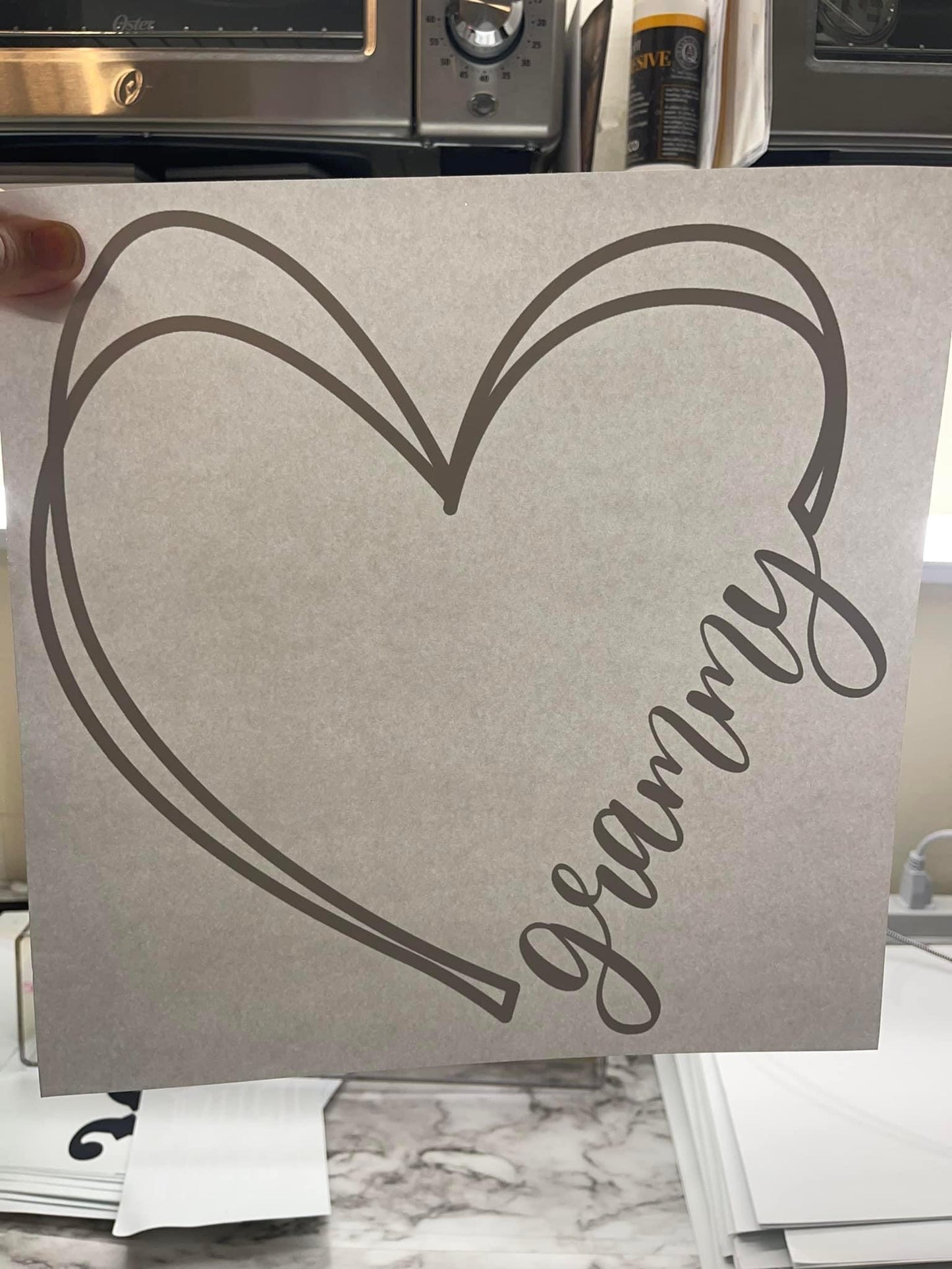 Grammy Heart - black