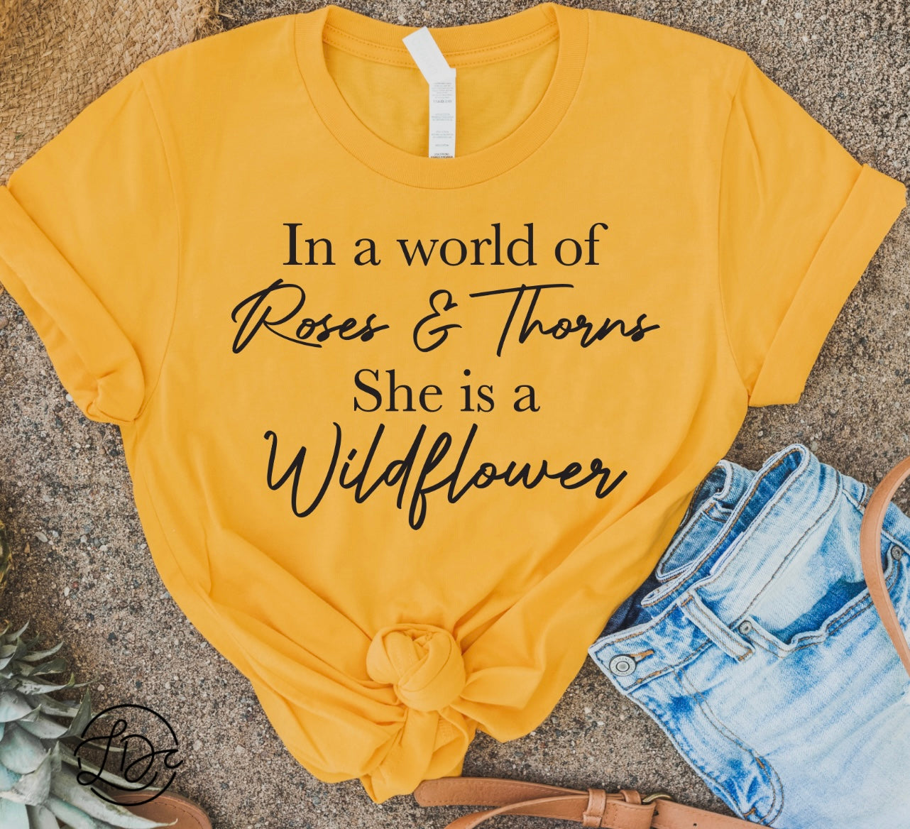 She is a wildflower - black