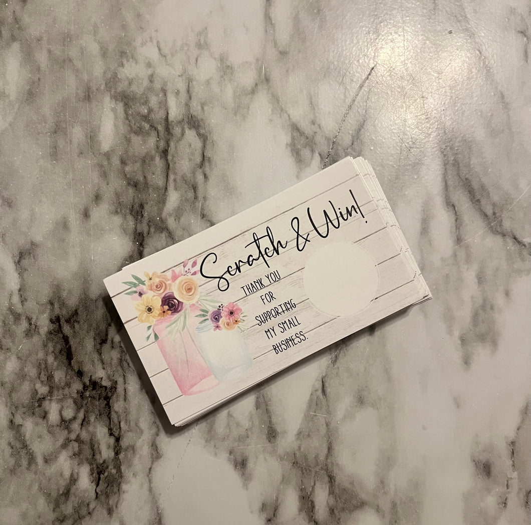 Scratch & Win Cards