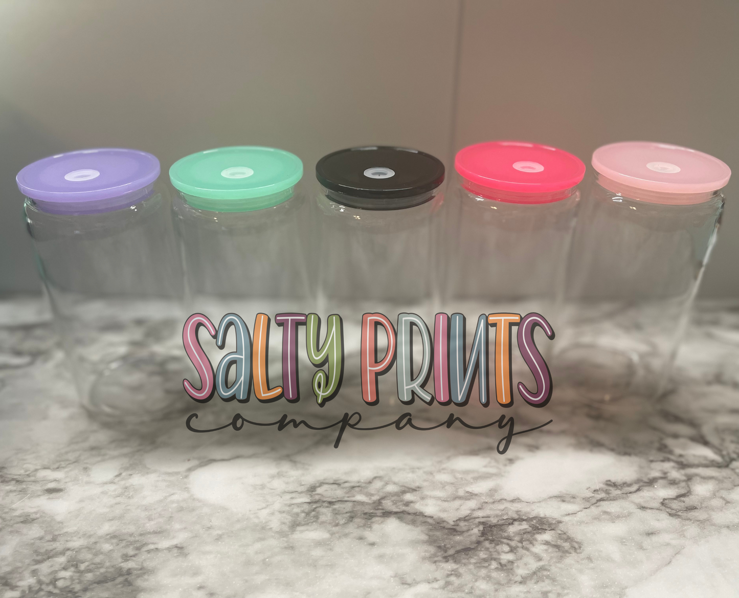 16oz Glass Cans With Jelly Lids