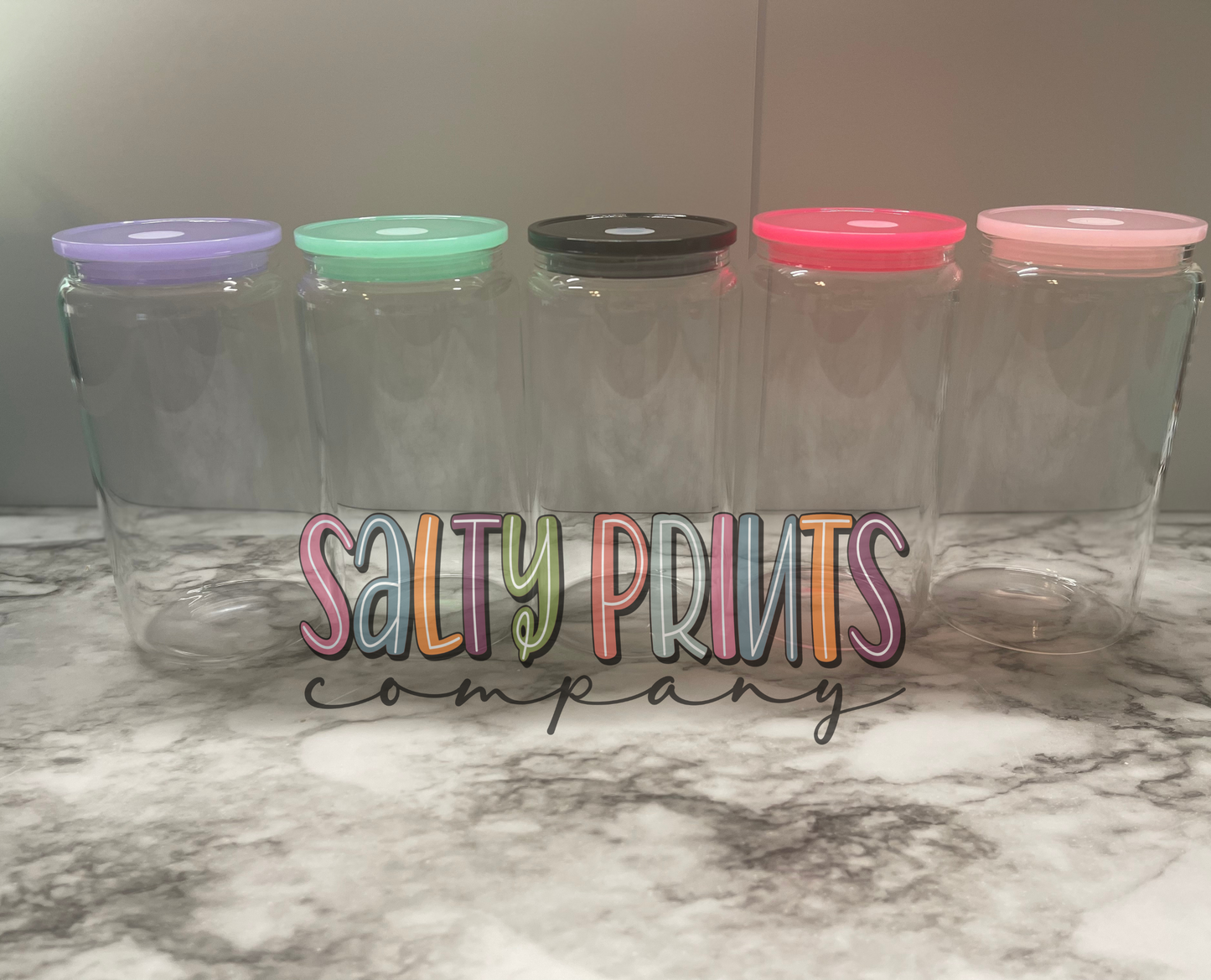 16oz Glass Cans With Jelly Lids