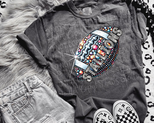 Stallions Football Bling DTF