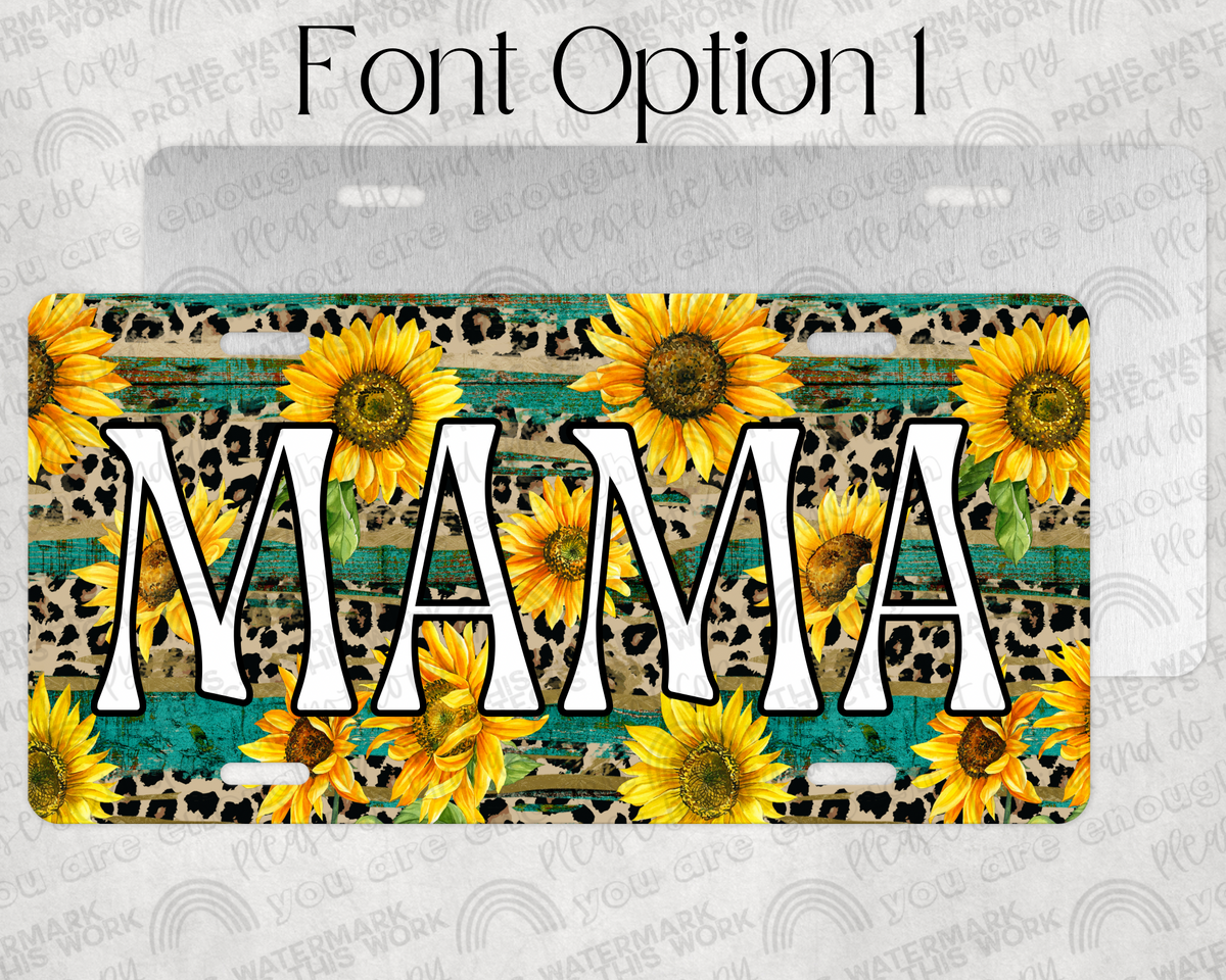 Custom Sunflower Plate