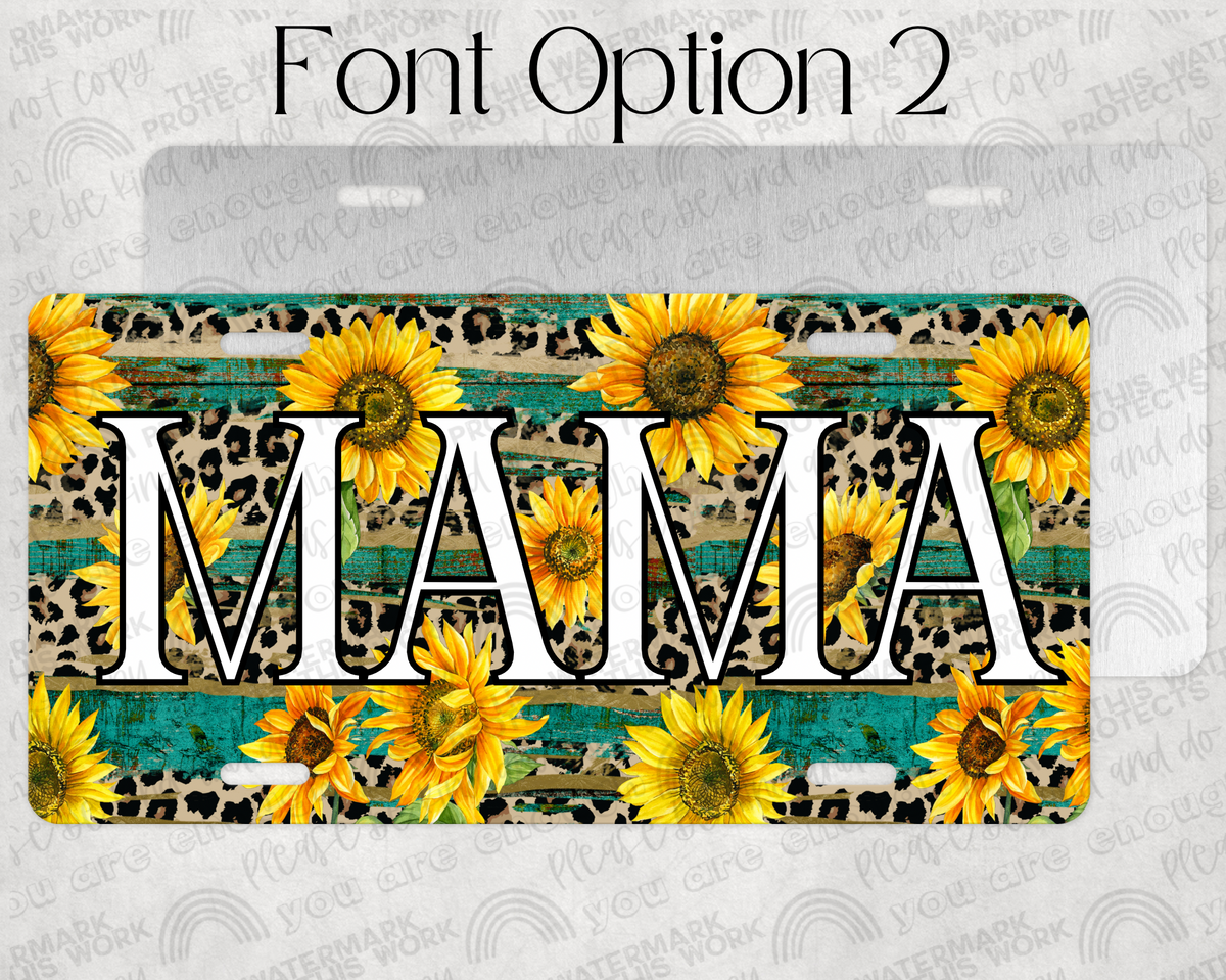 Custom Sunflower Plate